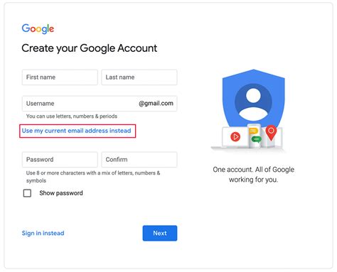 Creating an Account .